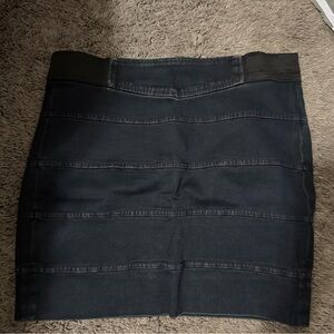Armani Exchange Denim stretch mini & HM skinny black pant
